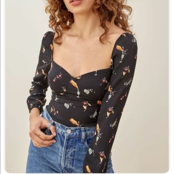 Reformation Reign Top in Cocktail Party *NEW* - Picture 2 of 6